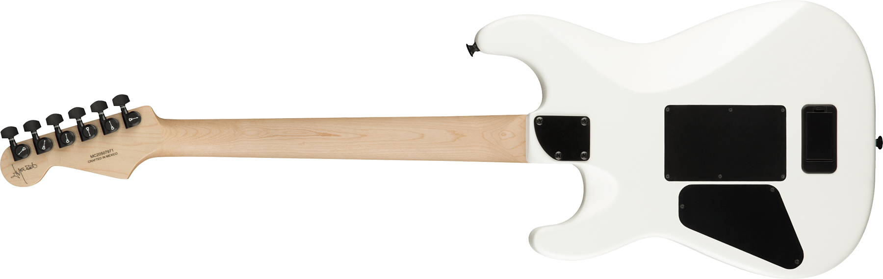 Charvel Jim Root San Dimas Style 1 Hh Fr E Pro-mod Signature 2h Emg Eb - Satin White - Elektrische gitaar in Str-vorm - Variation 1