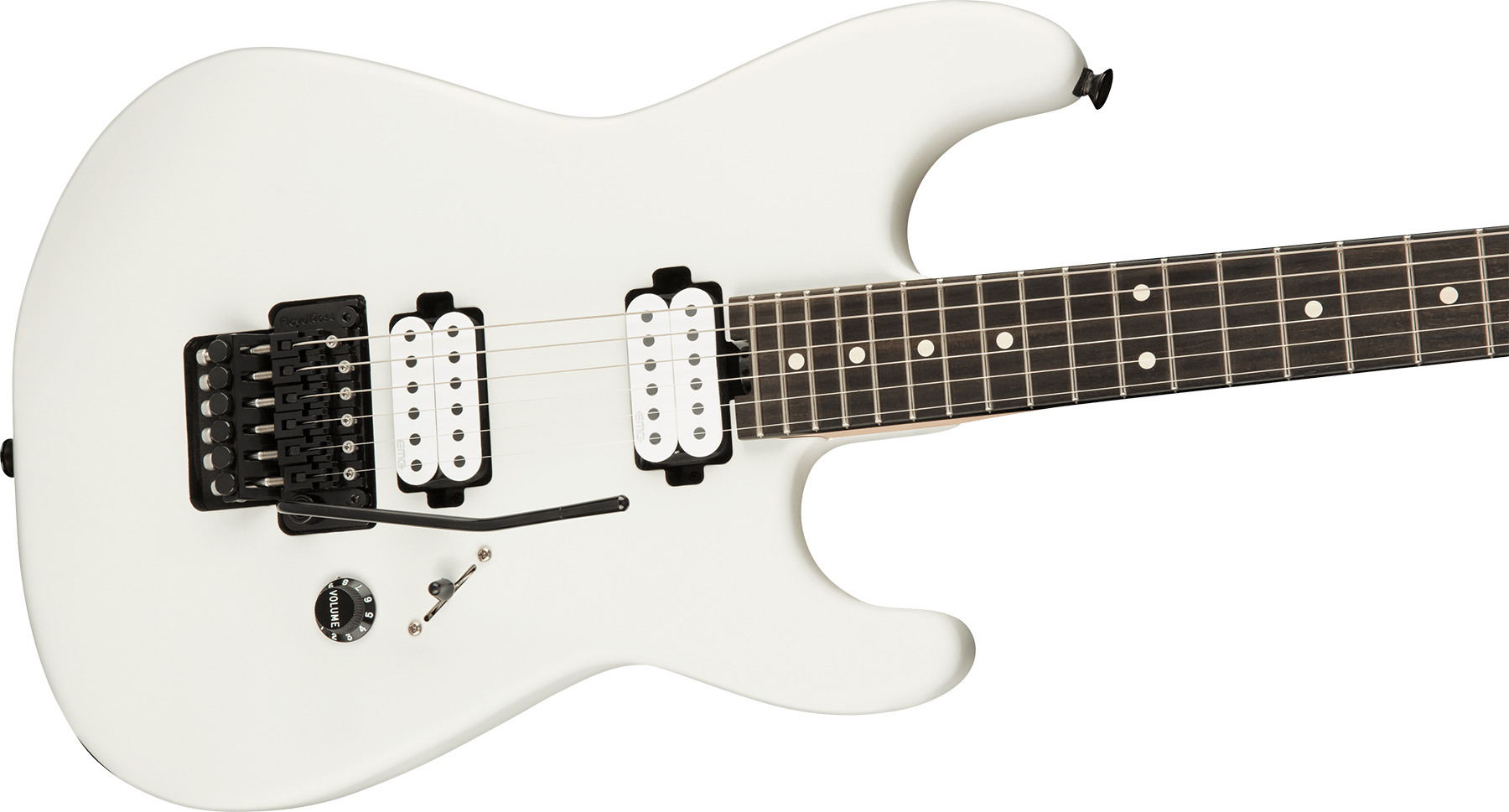 Charvel Jim Root San Dimas Style 1 Hh Fr E Pro-mod Signature 2h Emg Eb - Satin White - Elektrische gitaar in Str-vorm - Variation 2