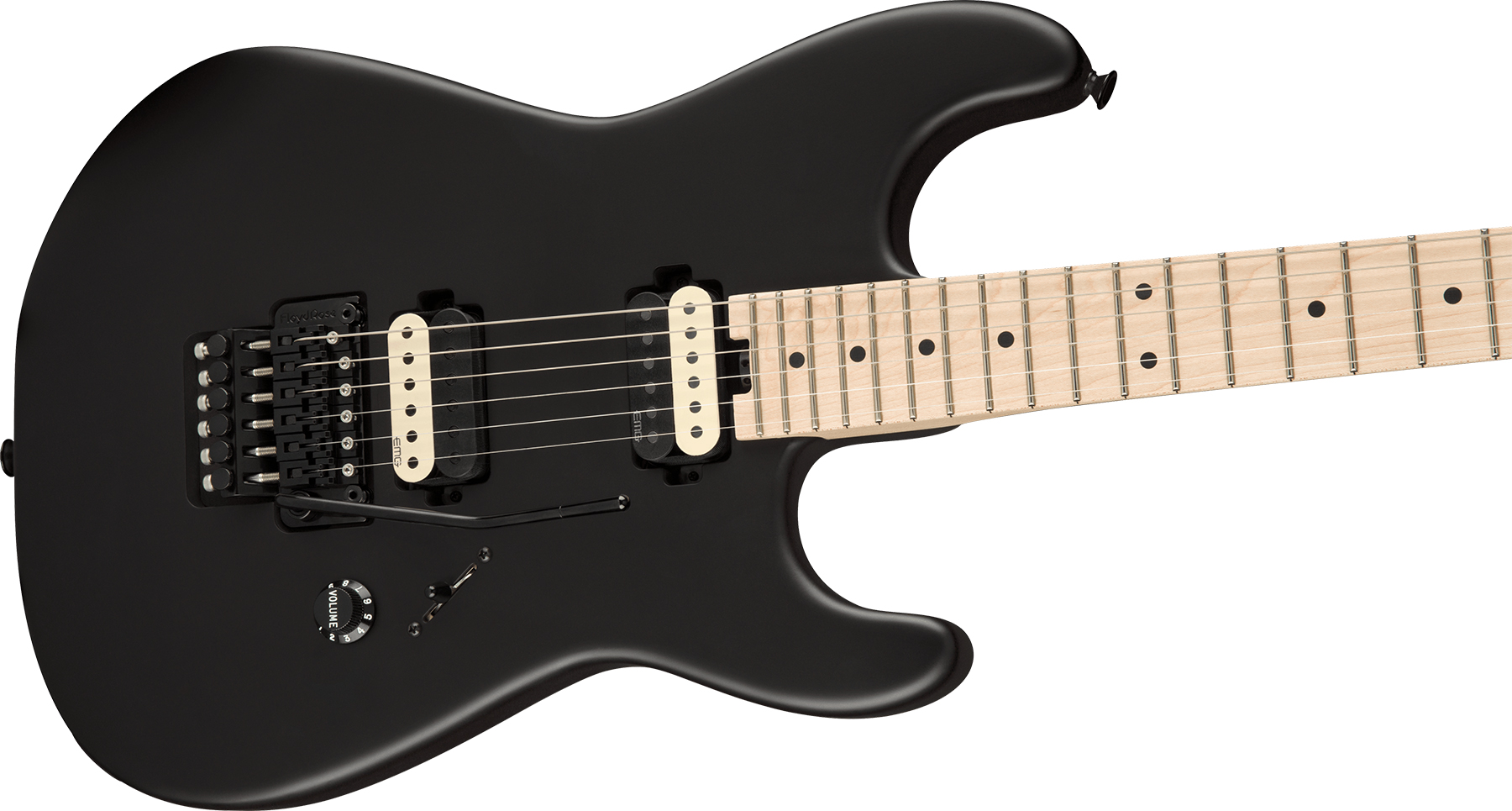 Charvel Jim Root San Dimas Style 1 Hh Fr M Pro-mod Signature 2h Emg Mn - Satin Black - Elektrische gitaar in Str-vorm - Variation 2