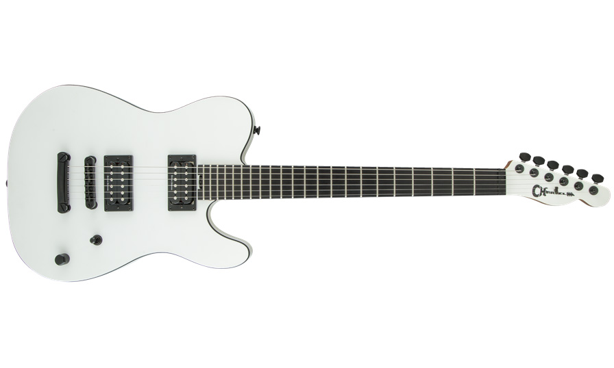 Charvel Joe Duplantier Pro-mod Style 2 Signature - Satin White - Televorm elektrische gitaar - Variation 3
