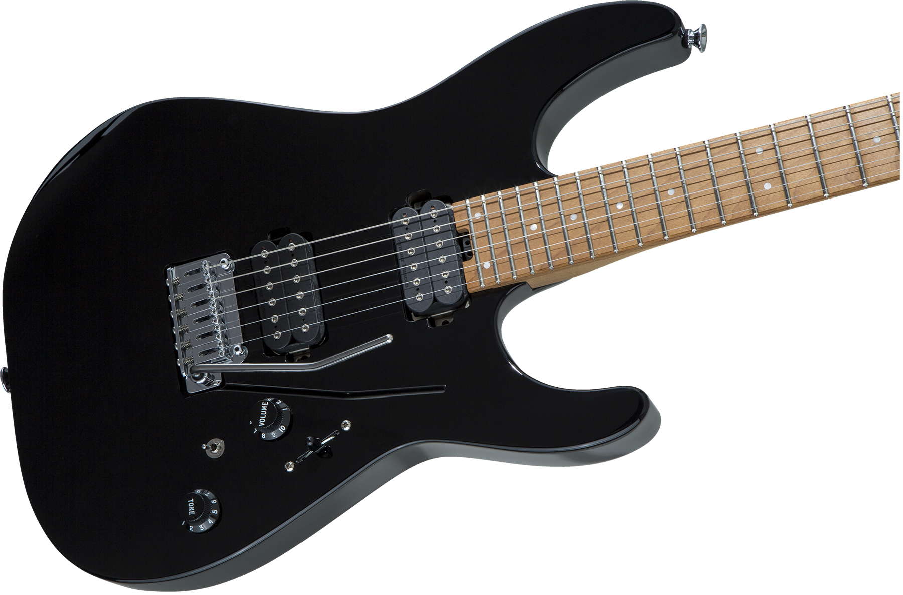 Charvel Pro-mod Dk24 Hh 2pt Cm Seymour Duncan Trem Mn - Black - Elektrische gitaar in Str-vorm - Variation 2
