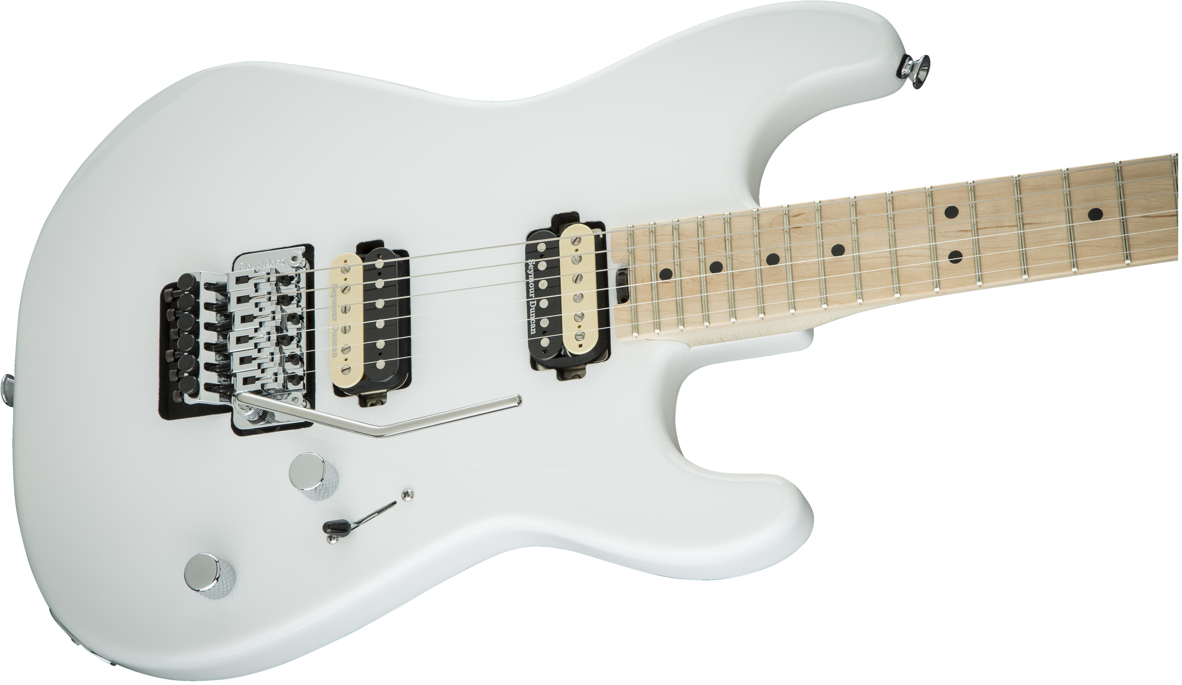 Charvel San Dimas Style 1 Hh Fr M Pro-mod 2h Seymour Duncan Fr Mn - Snow White - Elektrische gitaar in Str-vorm - Variation 2