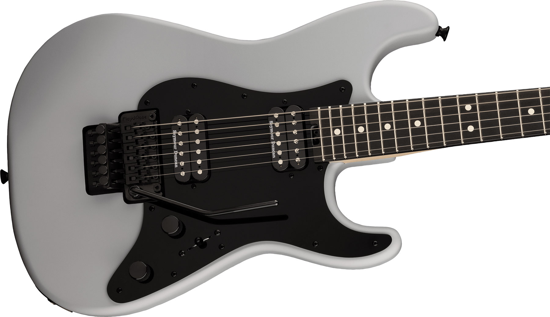 Charvel So-cal Style 1 Hh Fr E Pro-mod 2h Seymour Duncan Eb - Satin Primer Gray - Elektrische gitaar in Str-vorm - Variation 2