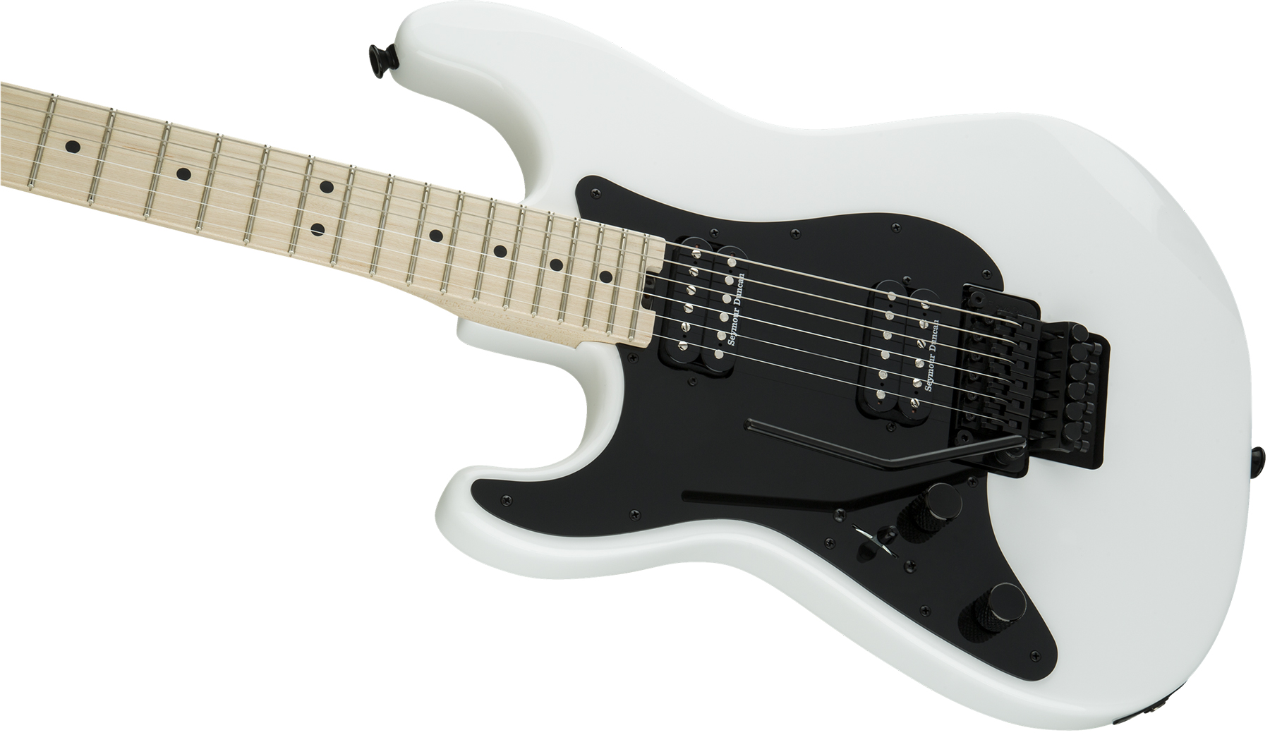 Charvel Pro-mod So-cal Style 1 Hh Fr M Lh Gaucher Seymour Duncan Fr Mn - Snow White - Linkshandige elektrische gitaar - Variation 2