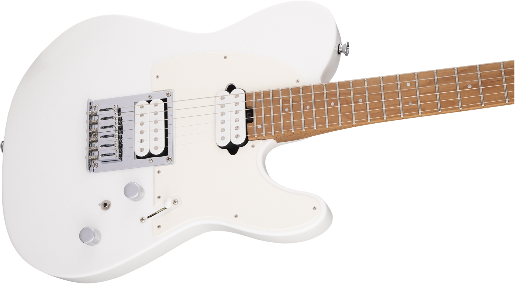 Charvel So-cal Style 2 24 Hh Ht Cm Pro-mod 2h Fishman Fluence Mn - Snow White - Televorm elektrische gitaar - Variation 2