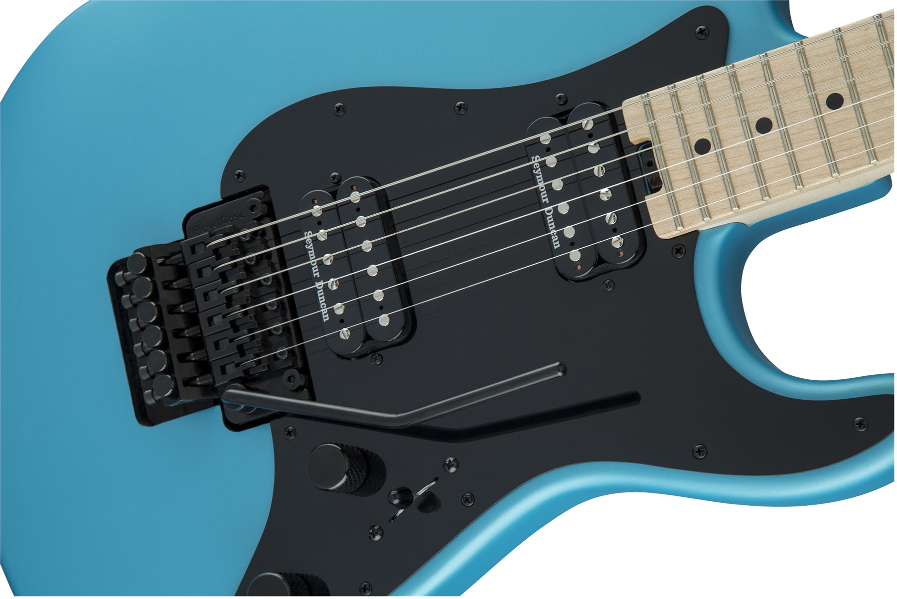 Charvel Pro-mod Style 1 So-cal Hh Seymour Duncan Fr Mn - Matte Blue Frost - Elektrische gitaar in Str-vorm - Variation 2