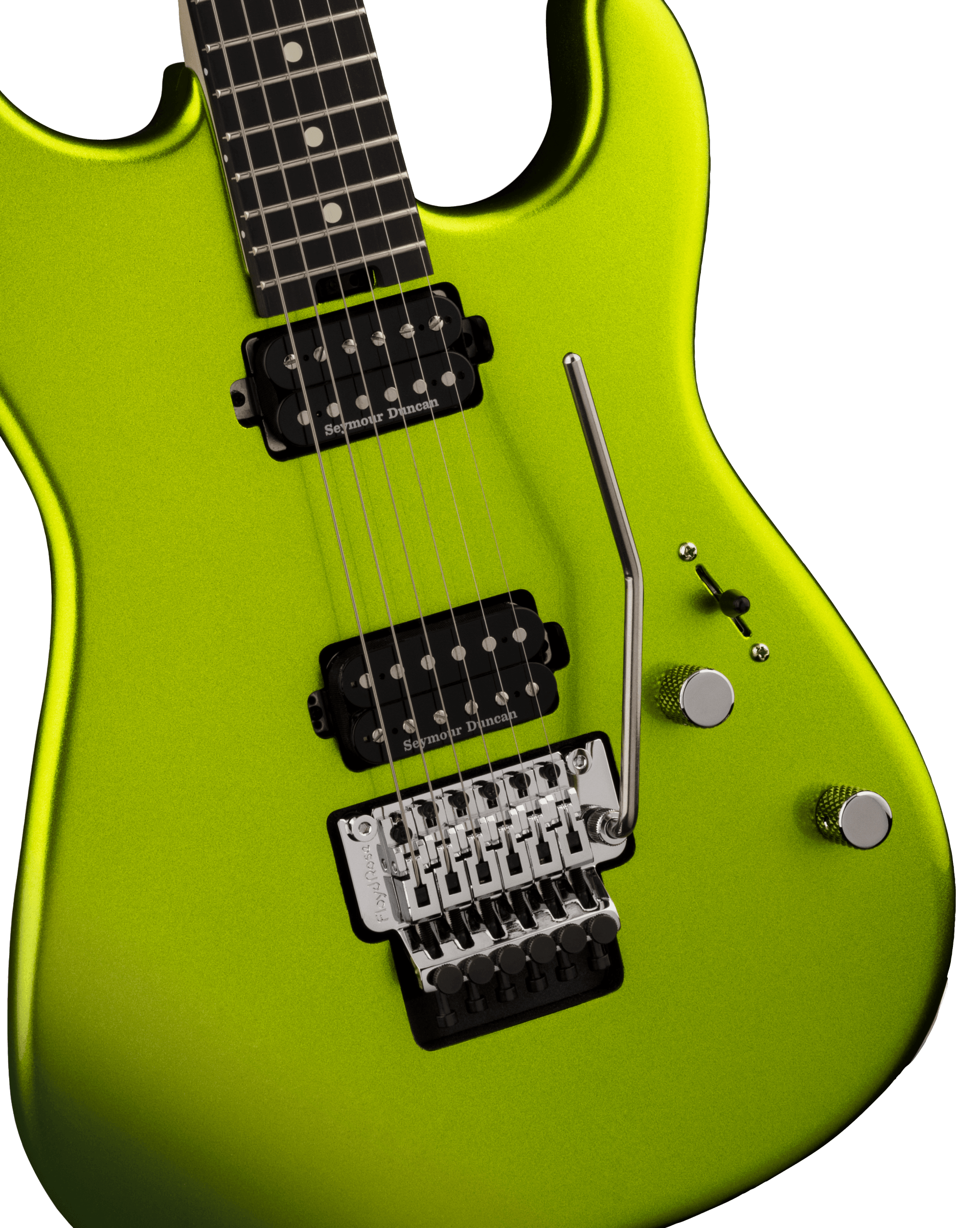 Charvel San Dimas Style 1 Hh Fr E Pro-mod Seymour Duncan Eb - Lime Green Metallic - Elektrische gitaar in Str-vorm - Variation 2