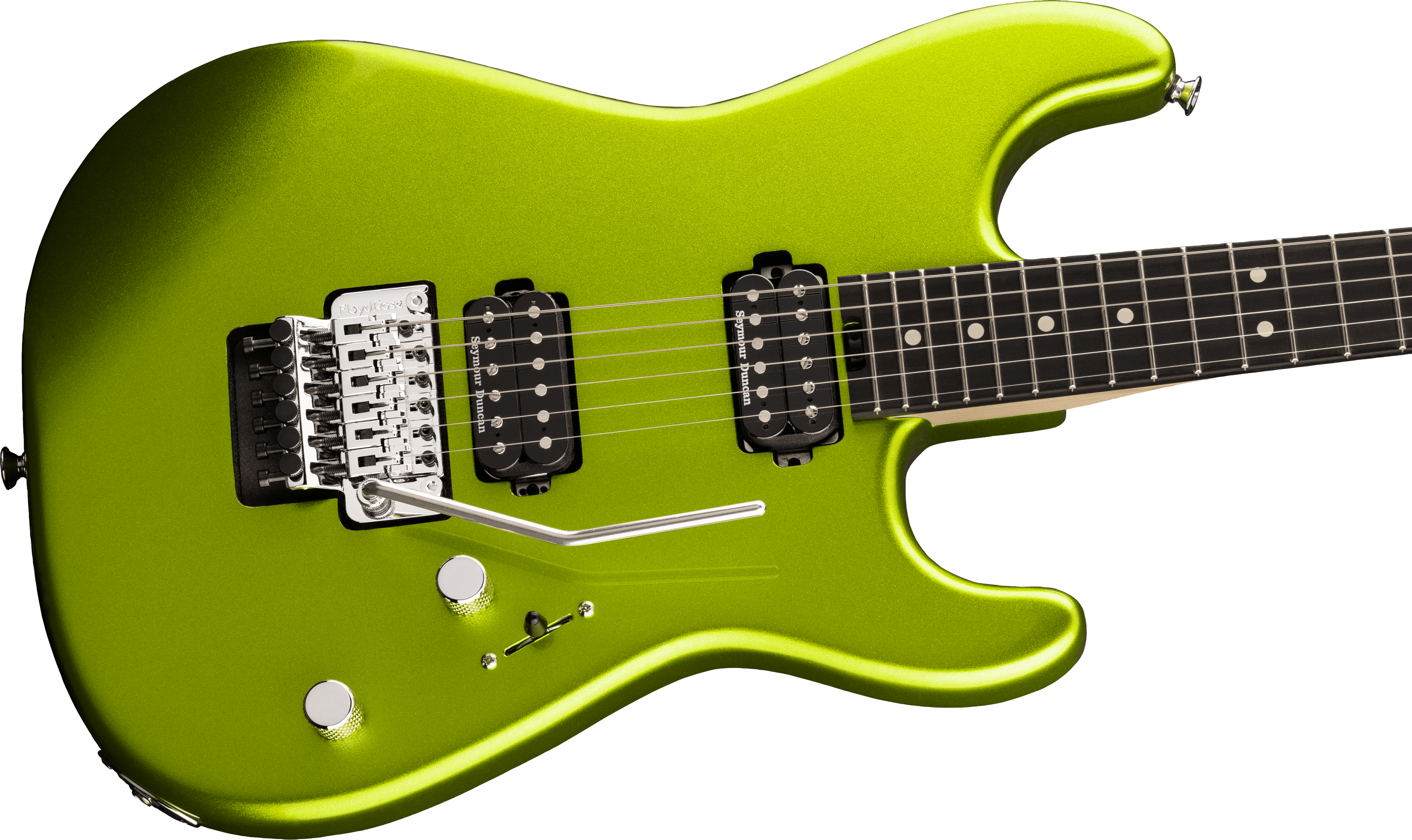 Charvel San Dimas Style 1 Hh Fr E Pro-mod Seymour Duncan Eb - Lime Green Metallic - Elektrische gitaar in Str-vorm - Variation 3