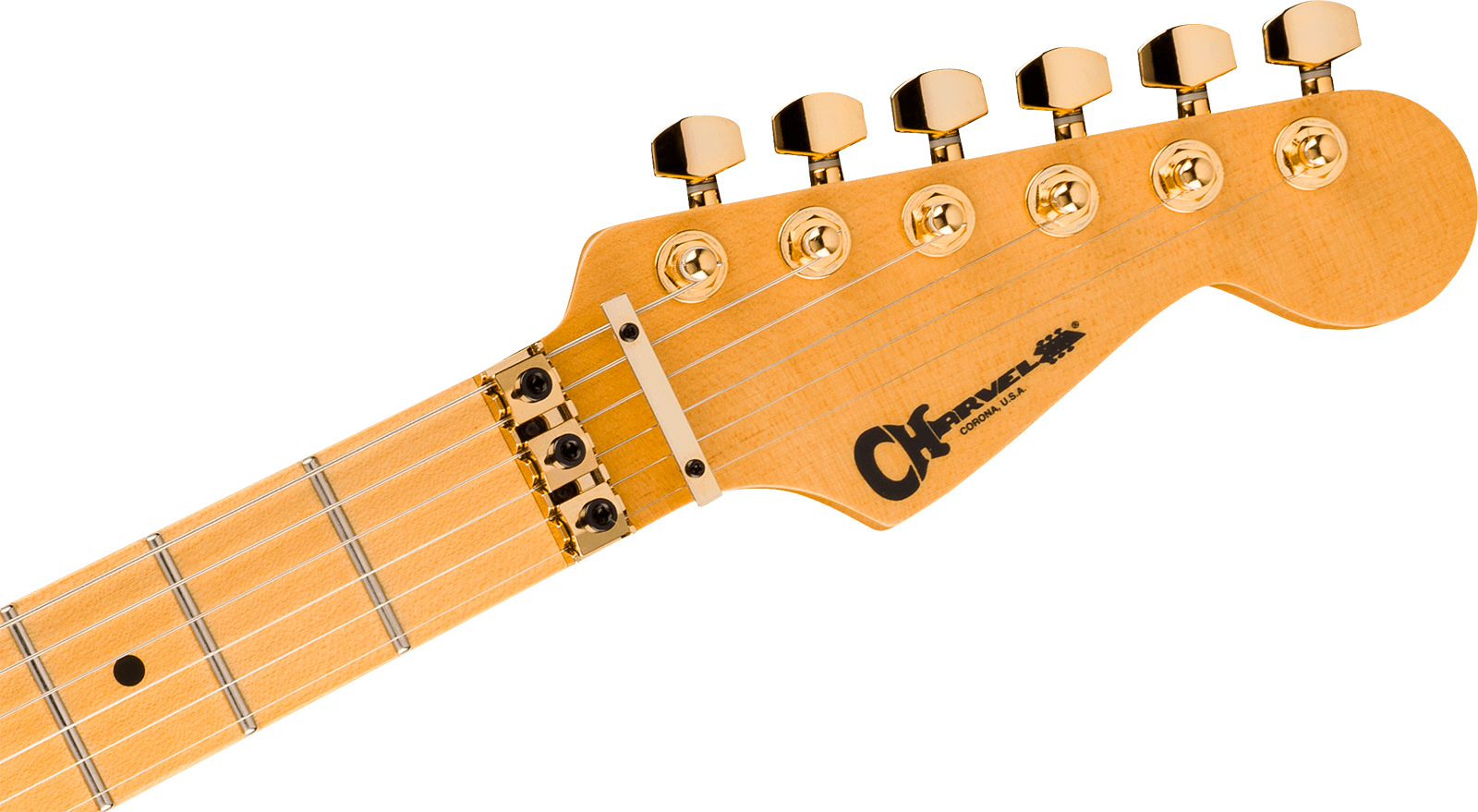 Charvel San Dimas Style 1 Sd1 Hh Fr American Neo Classic 2h Seymour Duncan Fr Mn - Gloss Black - Elektrische gitaar in Strat vorm - Variation 5