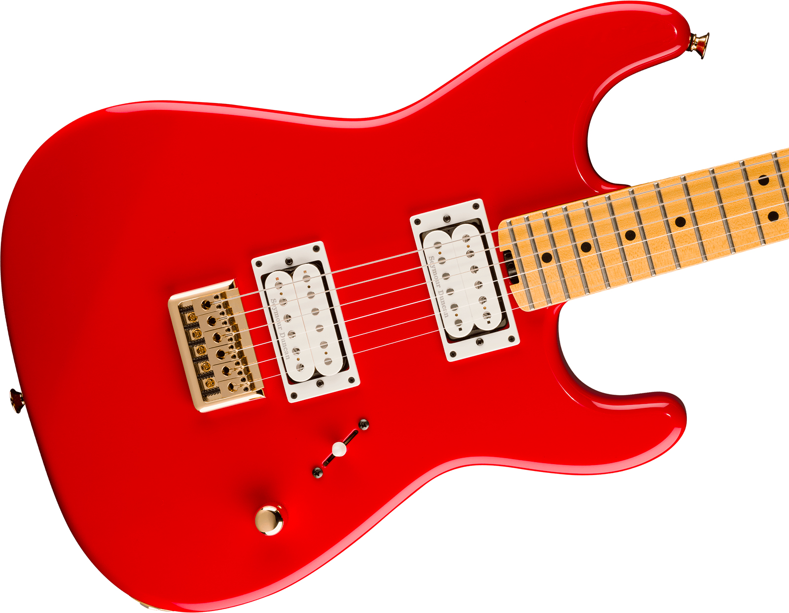 Charvel San Dimas Style 1 Sd1 Hh Ht American Neo Classic Usa 2h Seymour Duncan Ht Mn - Racing Red - Elektrische gitaar in Strat vorm - Variation 2