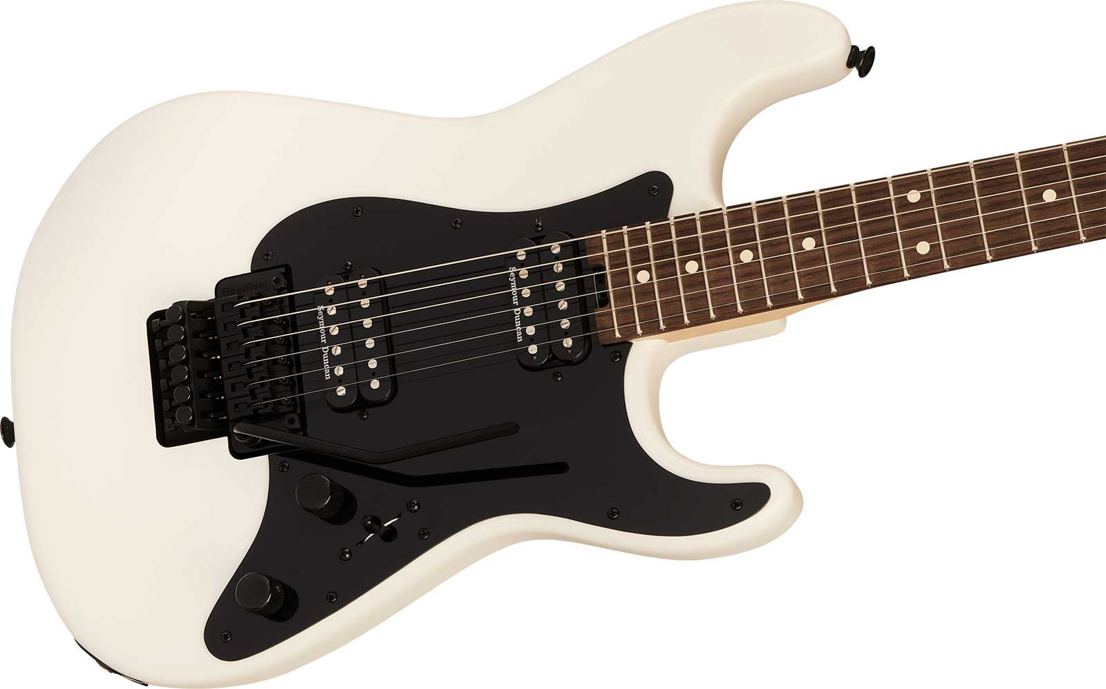 Charvel So-cal Sc1 Style 1 Hh Fr Pro-mod 2h Seymour Duncan Rw - Snow White - Elektrische gitaar in Strat vorm - Variation 2