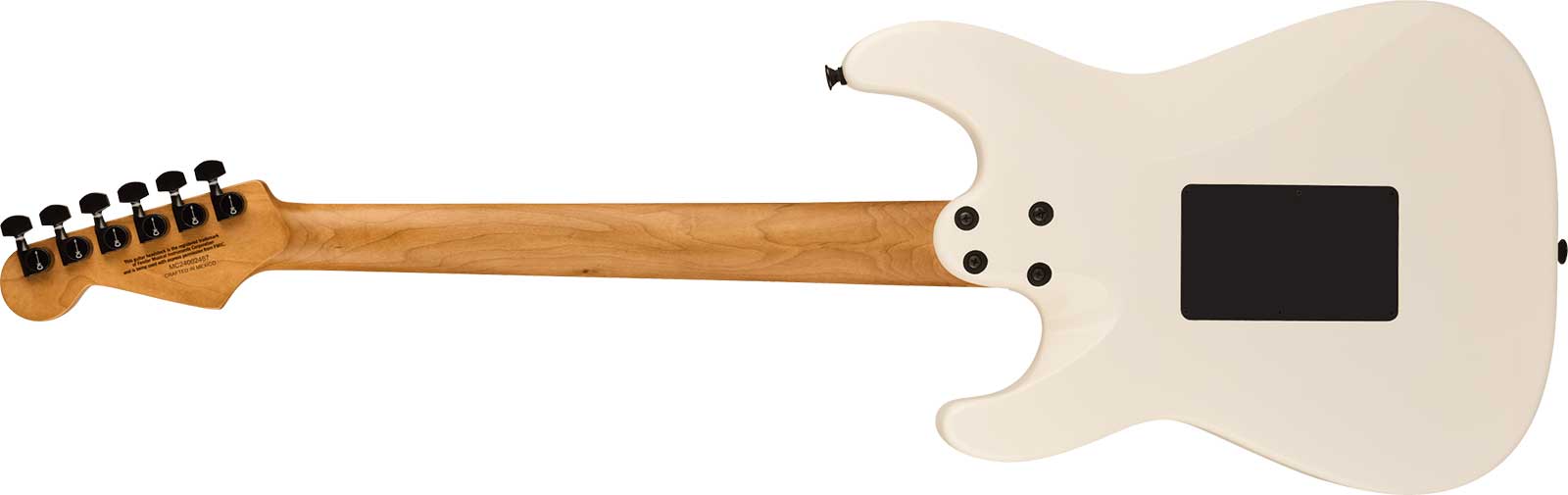 Charvel So-cal Style 1 Hh Fr Pro-mod Plus 2h Seymour Duncan Eb - Snow White - Elektrische gitaar in Strat vorm - Variation 1
