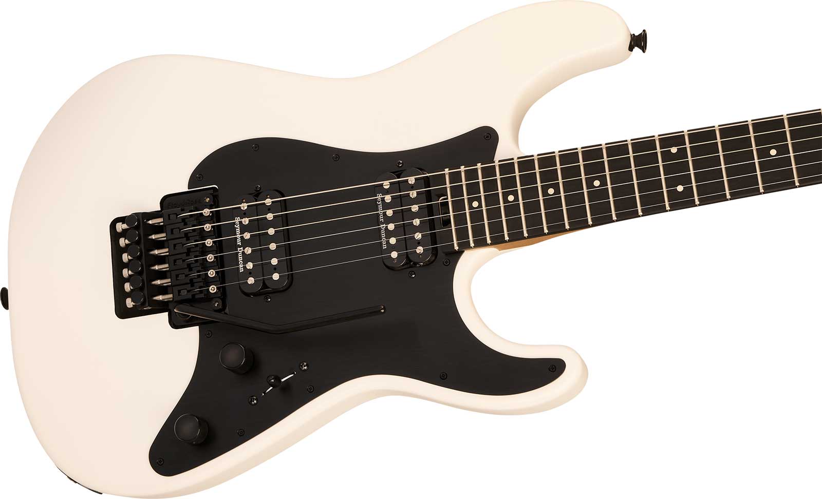 Charvel So-cal Style 1 Hh Fr Pro-mod Plus 2h Seymour Duncan Eb - Snow White - Elektrische gitaar in Strat vorm - Variation 2