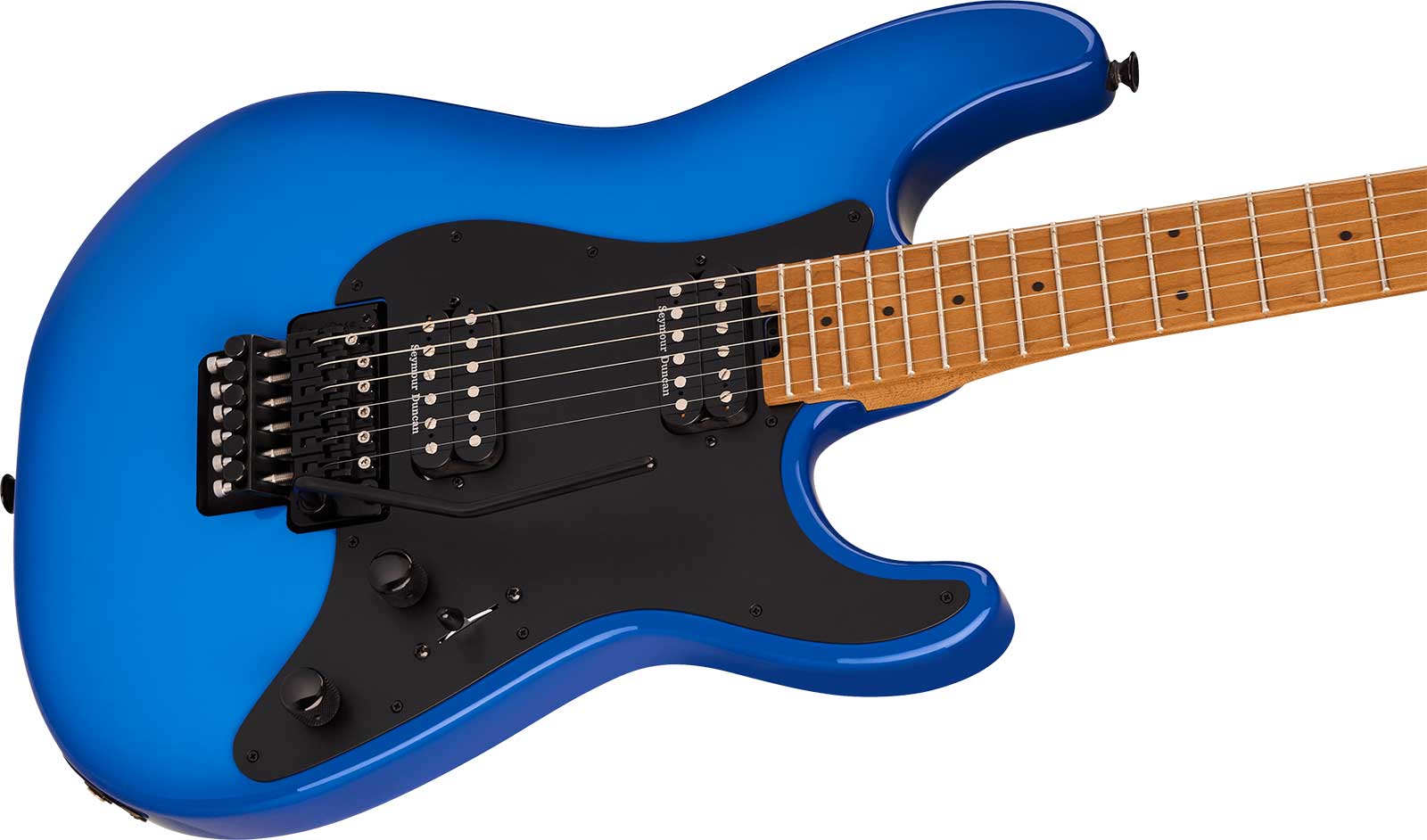 Charvel So-cal Style 1 Hh Fr Pro-mod Plus 2h Seymour Duncan Mn - Blue Burst - Elektrische gitaar in Strat vorm - Variation 3