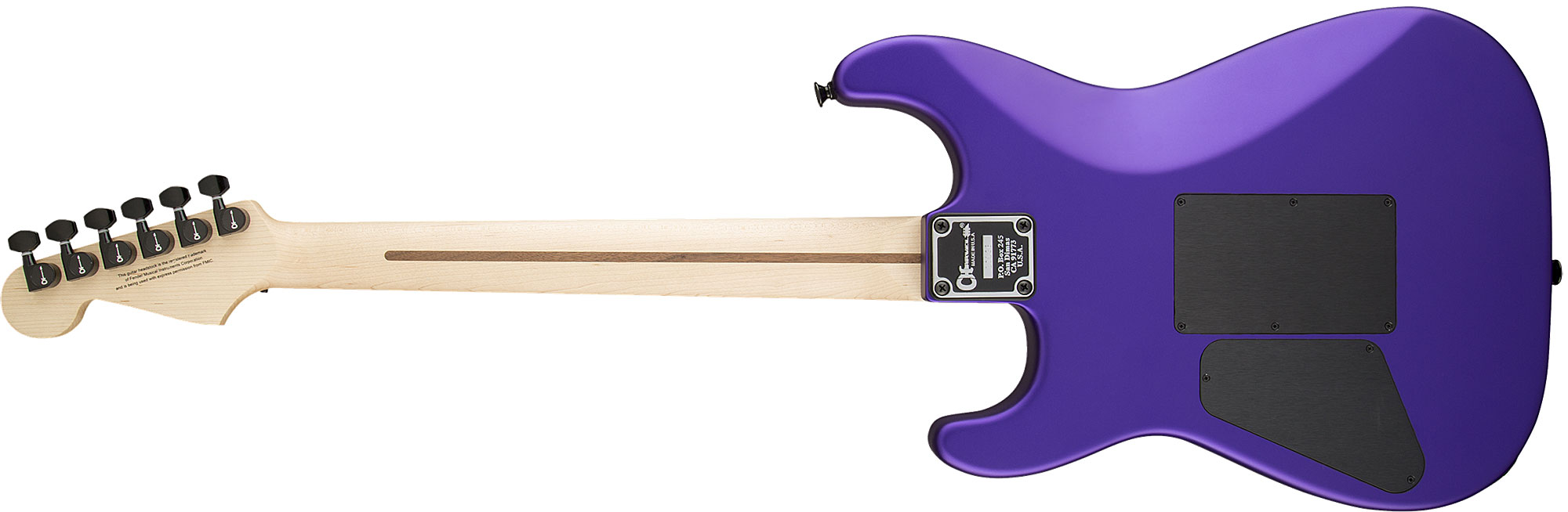 Charvel San Dimas Style 1 Hss Fr M Usa Select Dimarzio Fr Mn - Satin Plum - Elektrische gitaar in Str-vorm - Variation 2