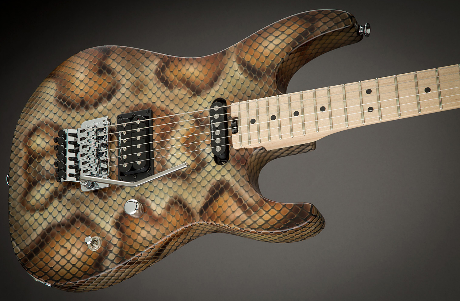 Charvel Warren Demartini Pro-mod Snake Signature Hs Fr Mn - Snakeskin - Elektrische gitaar in Str-vorm - Variation 2