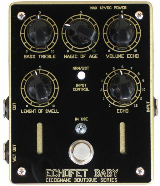 Cicognani Engineering Echofet Baby Boutique - Reverb/delay/echo effect pedaal - Main picture