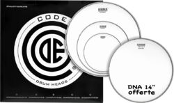 Vellen set Code drumheads Tom Pack GENERATOR Sablée Rock 10/12/16/+CC 14 DNA Sablée