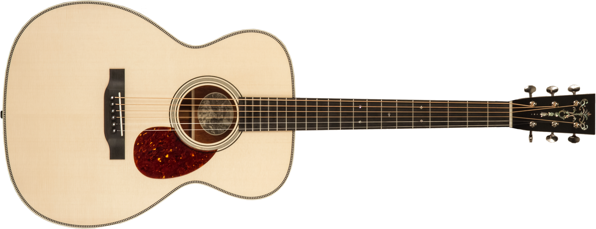 Collings Om2h Custom Orchestra Model Epicea Engelmann Cocobolo Eb #34448 - Natural - Volksgitaar - Main picture