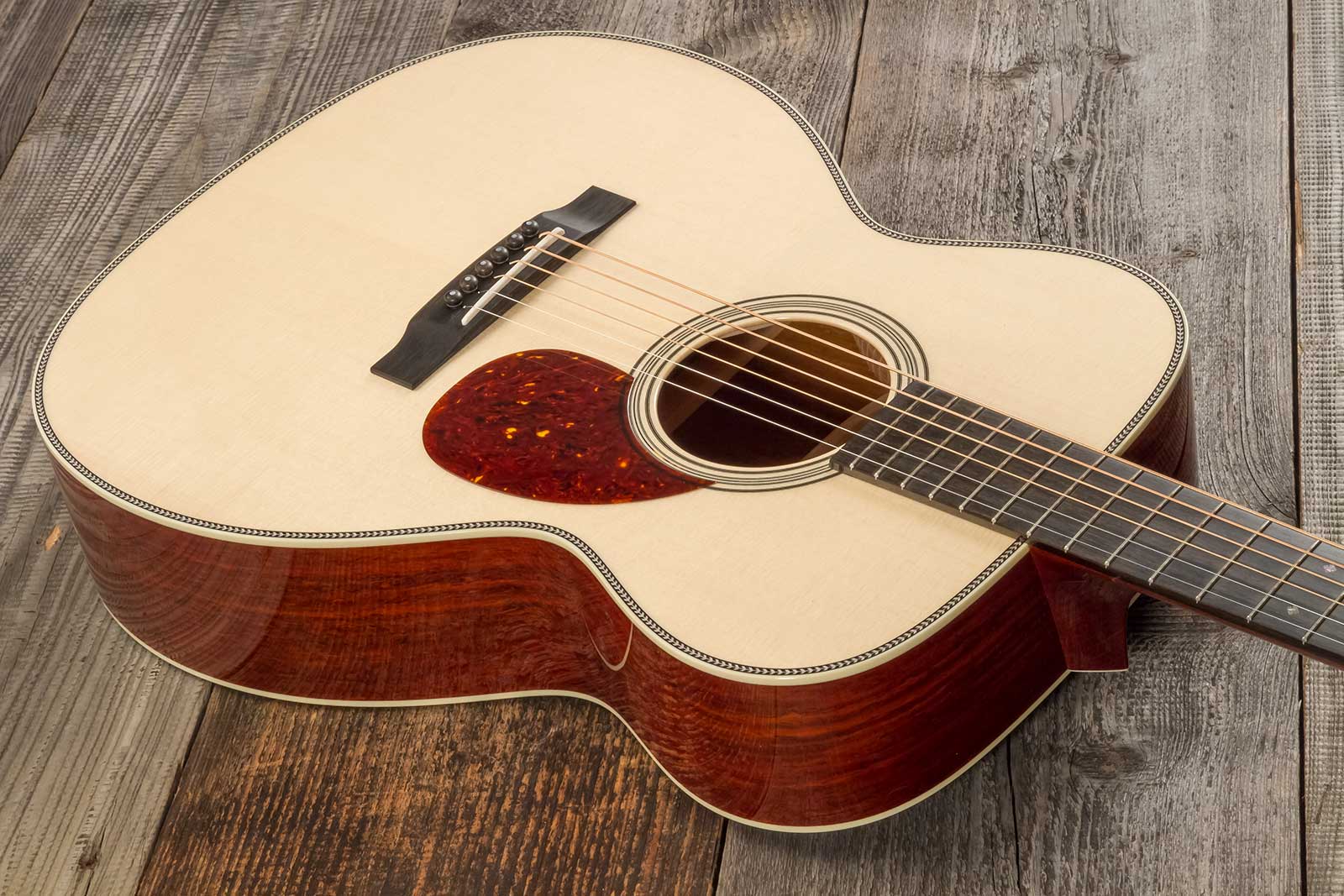Collings Om2h Custom Orchestra Model Epicea Engelmann Cocobolo Eb #34448 - Natural - Volksgitaar - Variation 2