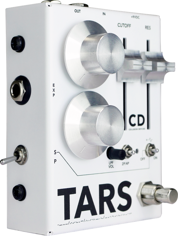 Collision Devices Tars Synth Fuzz Silver On White - Overdrive/Distortion/fuzz effectpedaal - Main picture