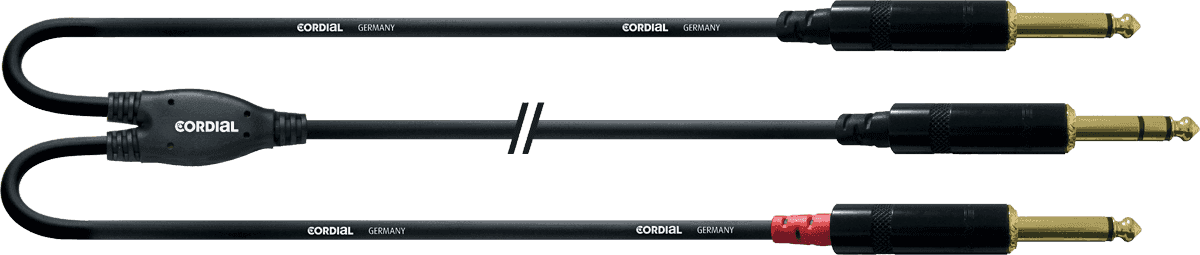 Cordial 2 Jack M 1 Jck St 1.5m - Kabel - Main picture