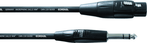 Cordial Cim3fv Jack St / Xlr F - 3m - Kabel - Main picture