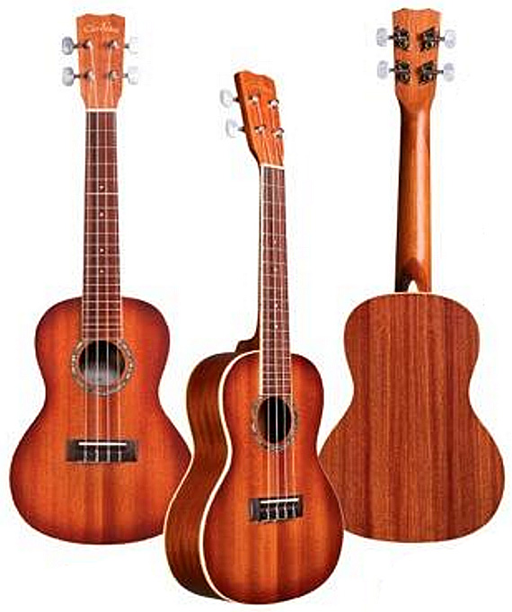 Cordoba 15cm-e Concert Tout Acajou +housse - Edge Burst - Ukulele - Variation 2