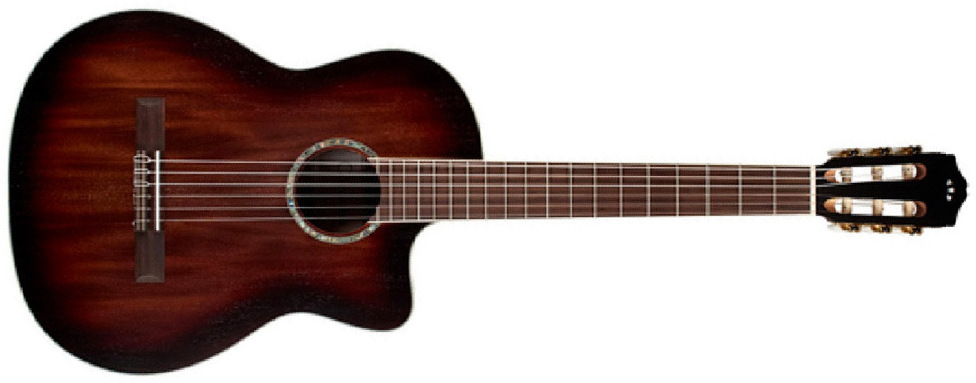 Cordoba C4-ce Iberia 4/4 Cw Epicea Acajou Pf - Charcoal Burst - Klassieke gitaar 4/4 - Main picture