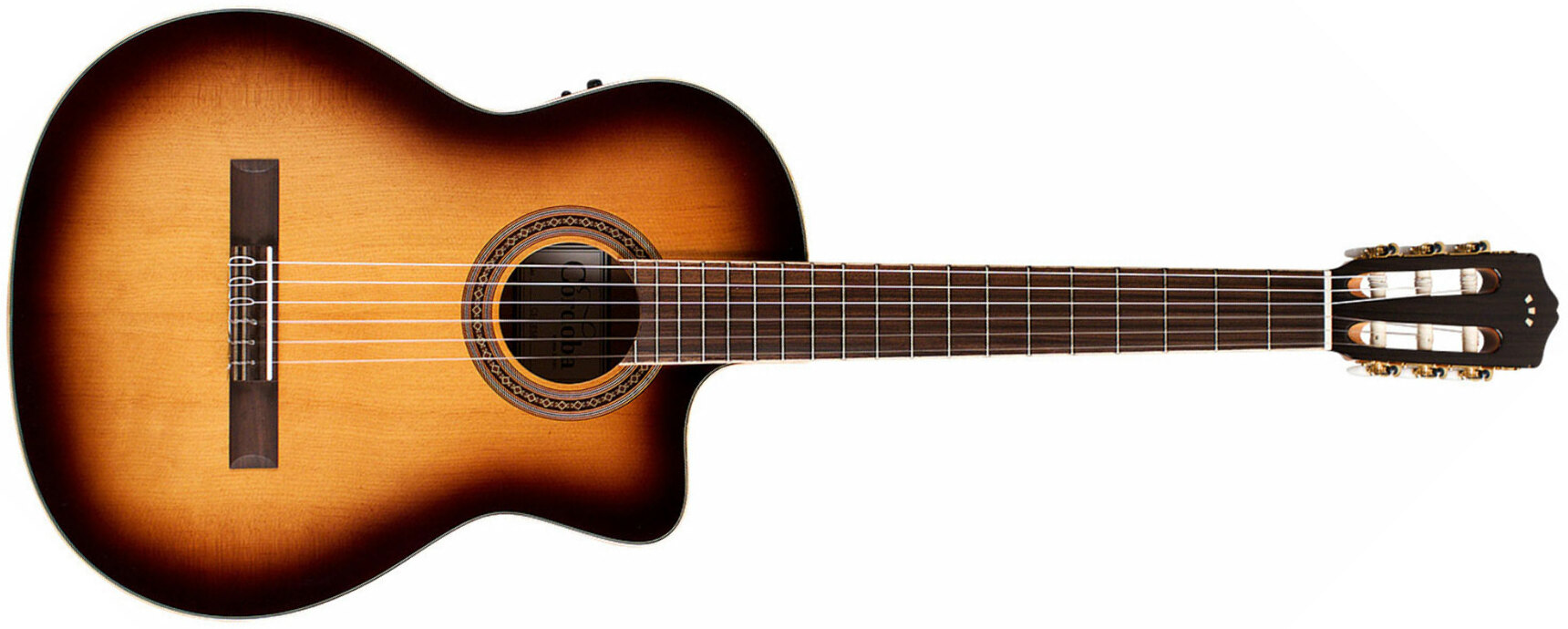 Cordoba C5-ce Sb Iberia 4/4 Cw Epicea Acajou Rw - Sunburst - Klassieke gitaar 4/4 - Main picture