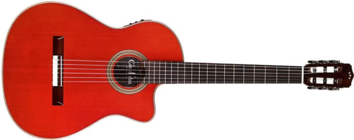 Cordoba Gk Studio Negra Cw Epicea Palissandre Rw - Wine Red - Klassieke gitaar 4/4 - Main picture