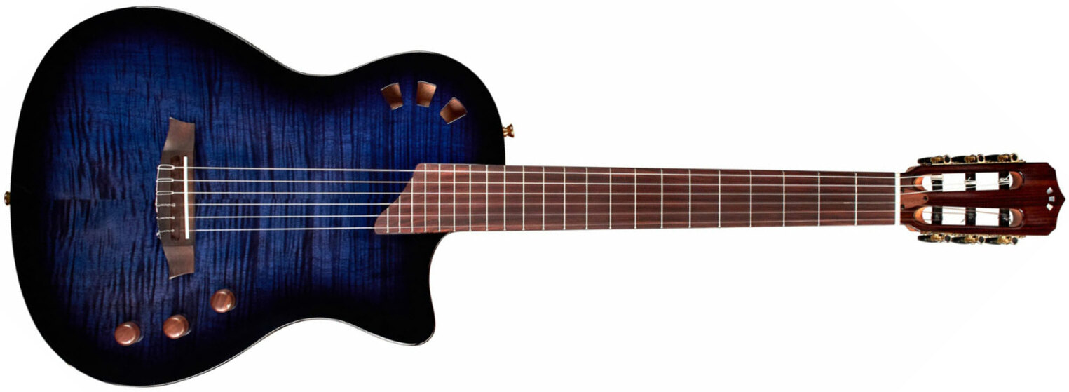 Cordoba Stage Ltd Cw Epicea Acajou Pf - Blue Burst - Klassieke gitaar 4/4 - Main picture
