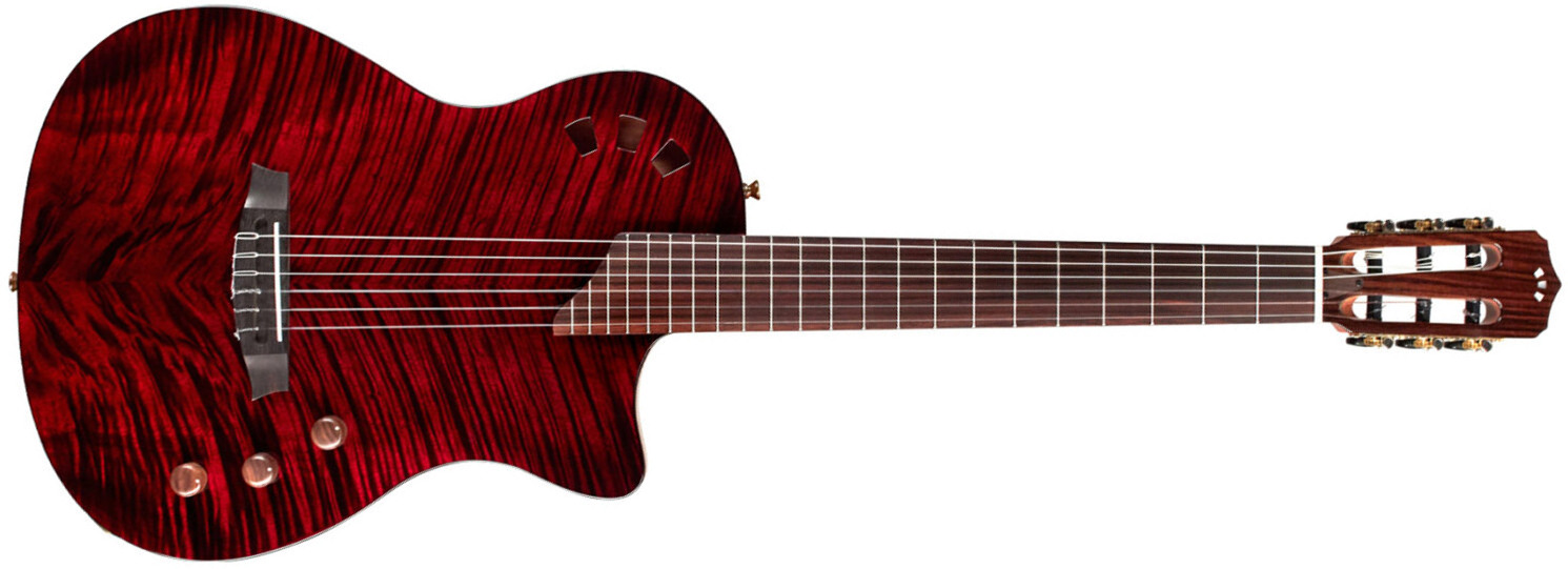 Cordoba Stage Ltd Cw Epicea Acajou Pf - Garnet Red - Klassieke gitaar 4/4 - Main picture