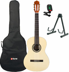 Klassieke gitaar set Cordoba Protégé C1M 3/4 + housse + stand + accordeur - Natural