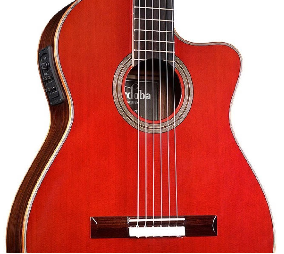 Cordoba Gk Studio Negra Cw Epicea Palissandre Rw - Wine Red - Klassieke gitaar 4/4 - Variation 4