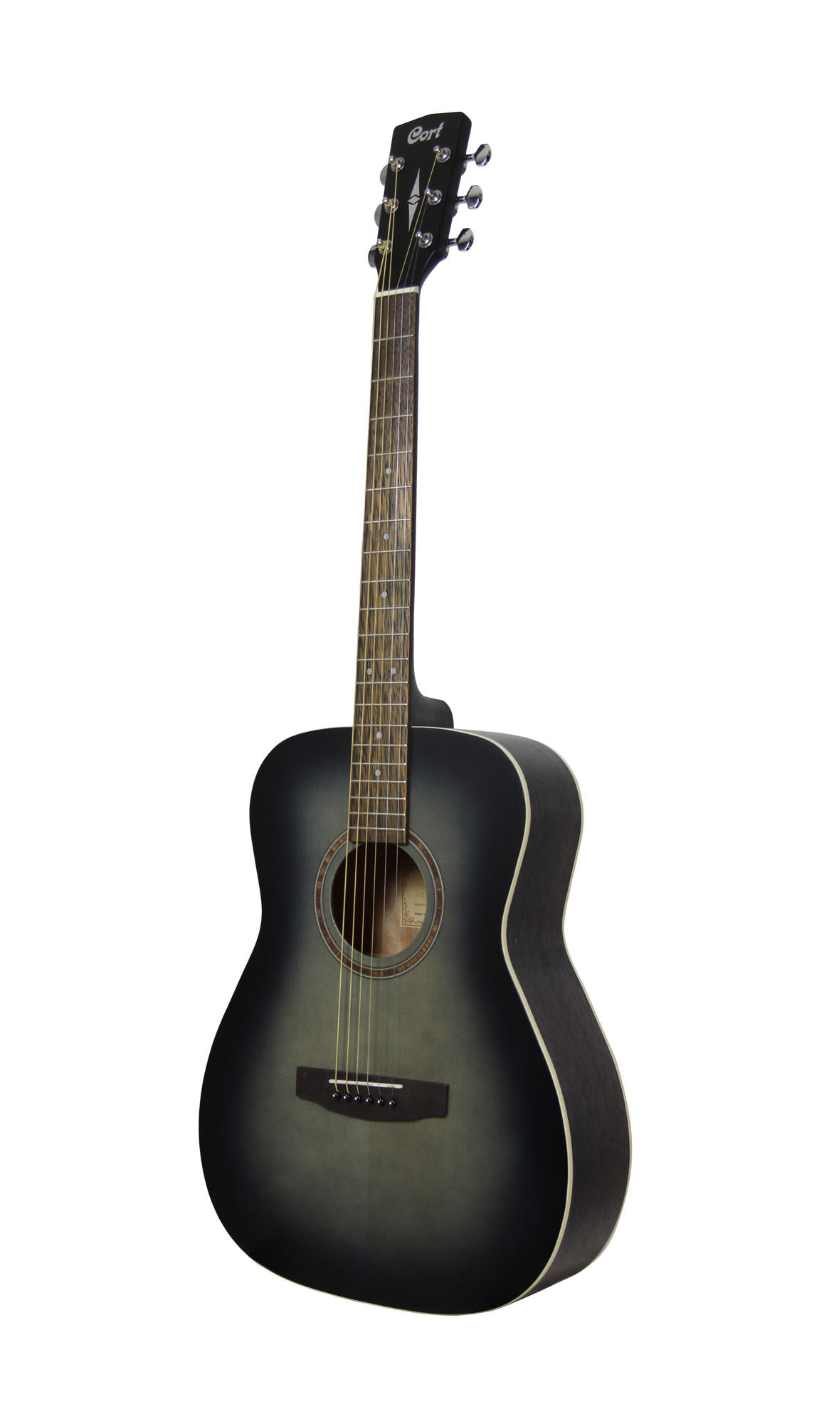 Cort 550opbk Epicea Acajou Mer - Open Pore Black - Folk gitaar - Variation 1