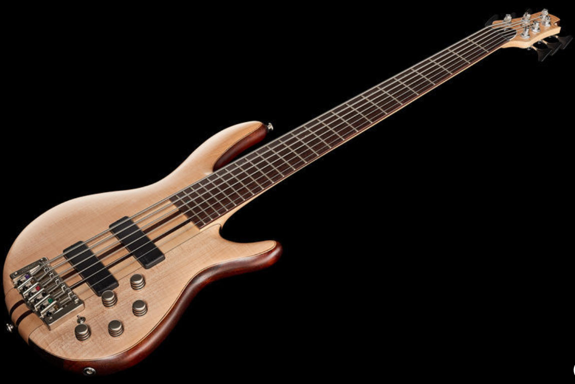 Cort A6 Plus Fmmh Opn - Natural - Solid body elektrische bas - Variation 1