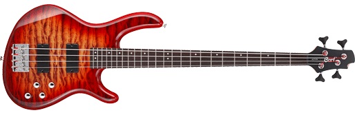 Cort Action Dlx Plus Crs Active Rw - Cherry Red Sunburst - Solid body elektrische bas - Variation 1