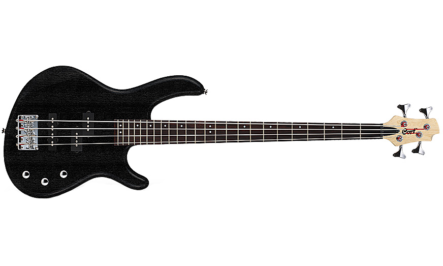 Cort Action Pj Opb - Open Pore Black - Solid body elektrische bas - Variation 1