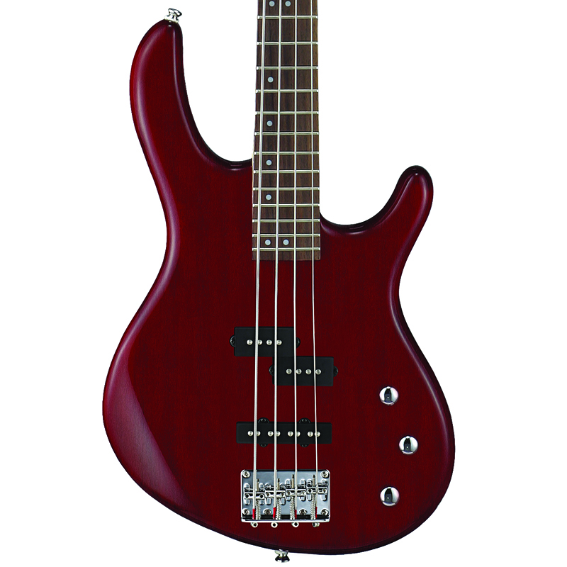 Cort Action Pj Opbc - Open Pore Black Cherry - Solid body elektrische bas - Variation 2