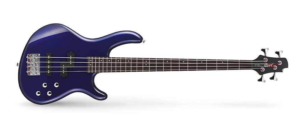 Cort Action Bass Plus Bm - Metallic Blue - Solid body elektrische bas - Variation 1