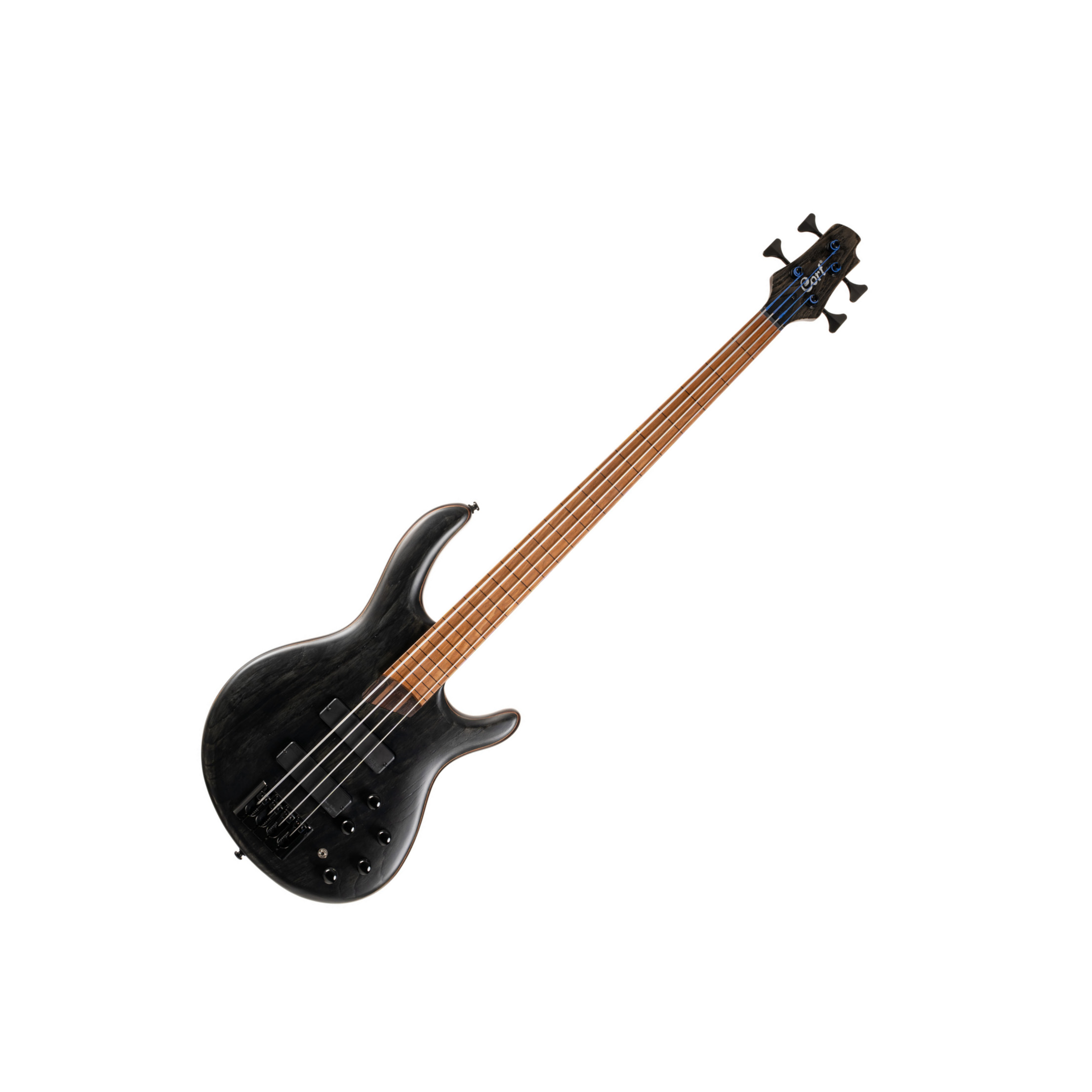 Cort B4 Element Active Bartolini Fretless Mn - Black - Solid body elektrische bas - Variation 1