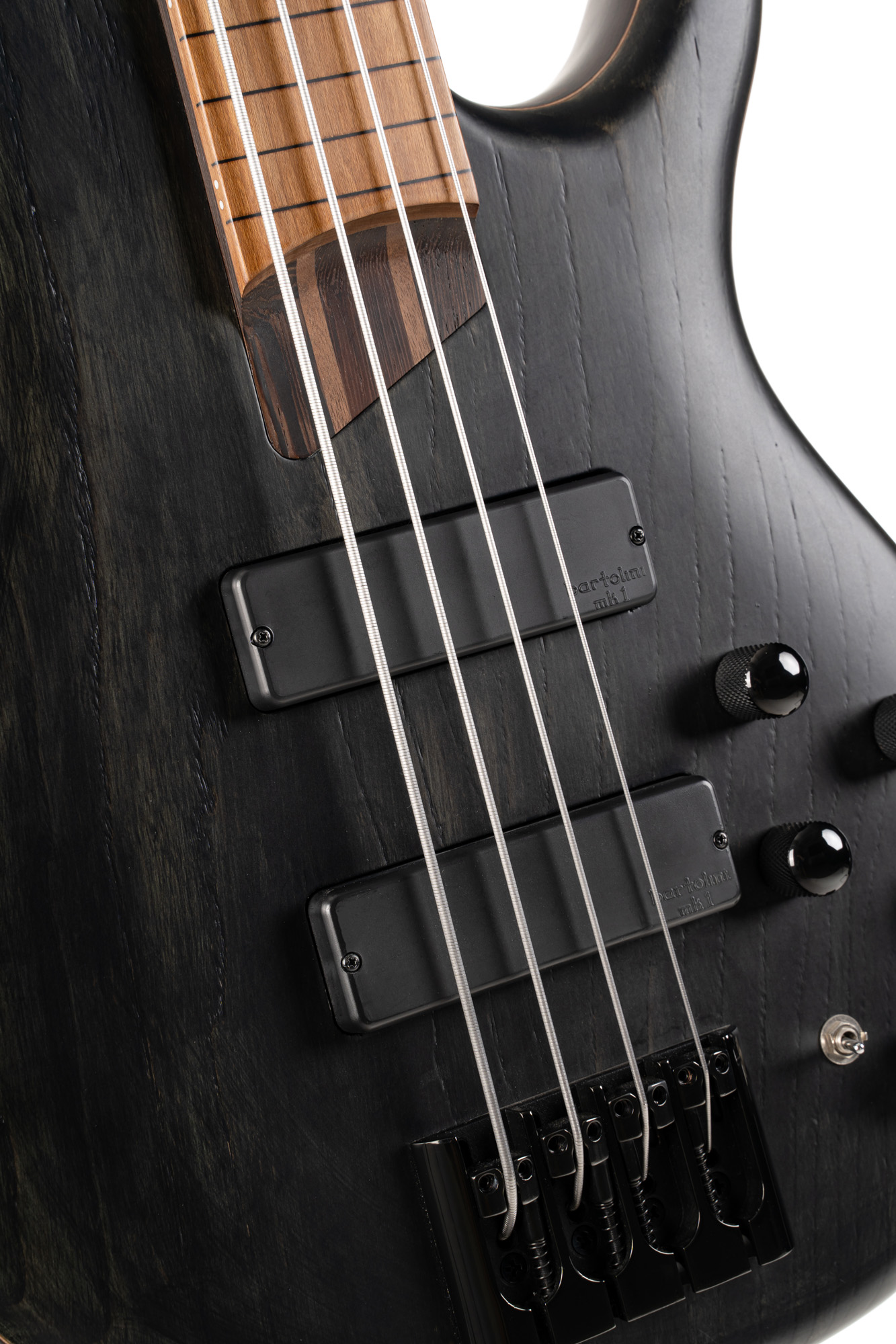 Cort B4 Element Active Bartolini Fretless Mn - Black - Solid body elektrische bas - Variation 3