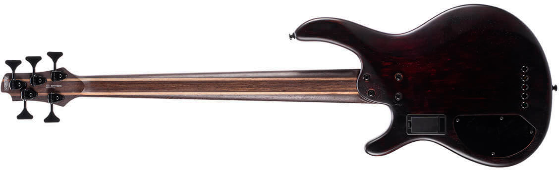 Cort B5 Element Artisan 5c Active Bartolini Mn - Open Pore Trans Black - Solid body elektrische bas - Variation 1