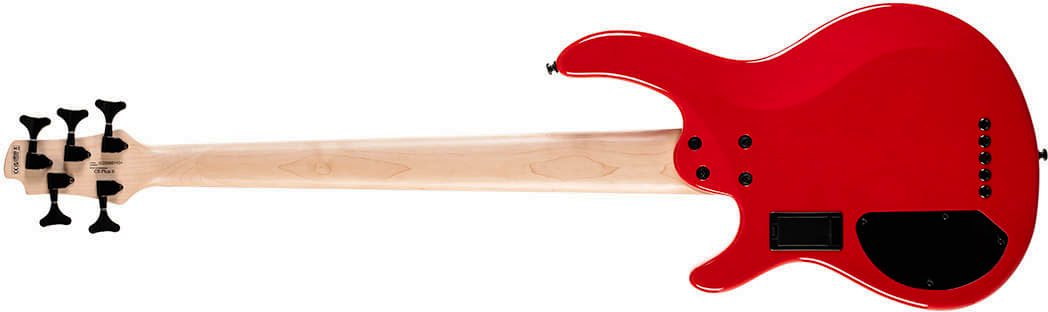 Cort C5 Deluxe Artisan 5c Active Bartolini Jat - Candy Red - Solid body elektrische bas - Variation 1