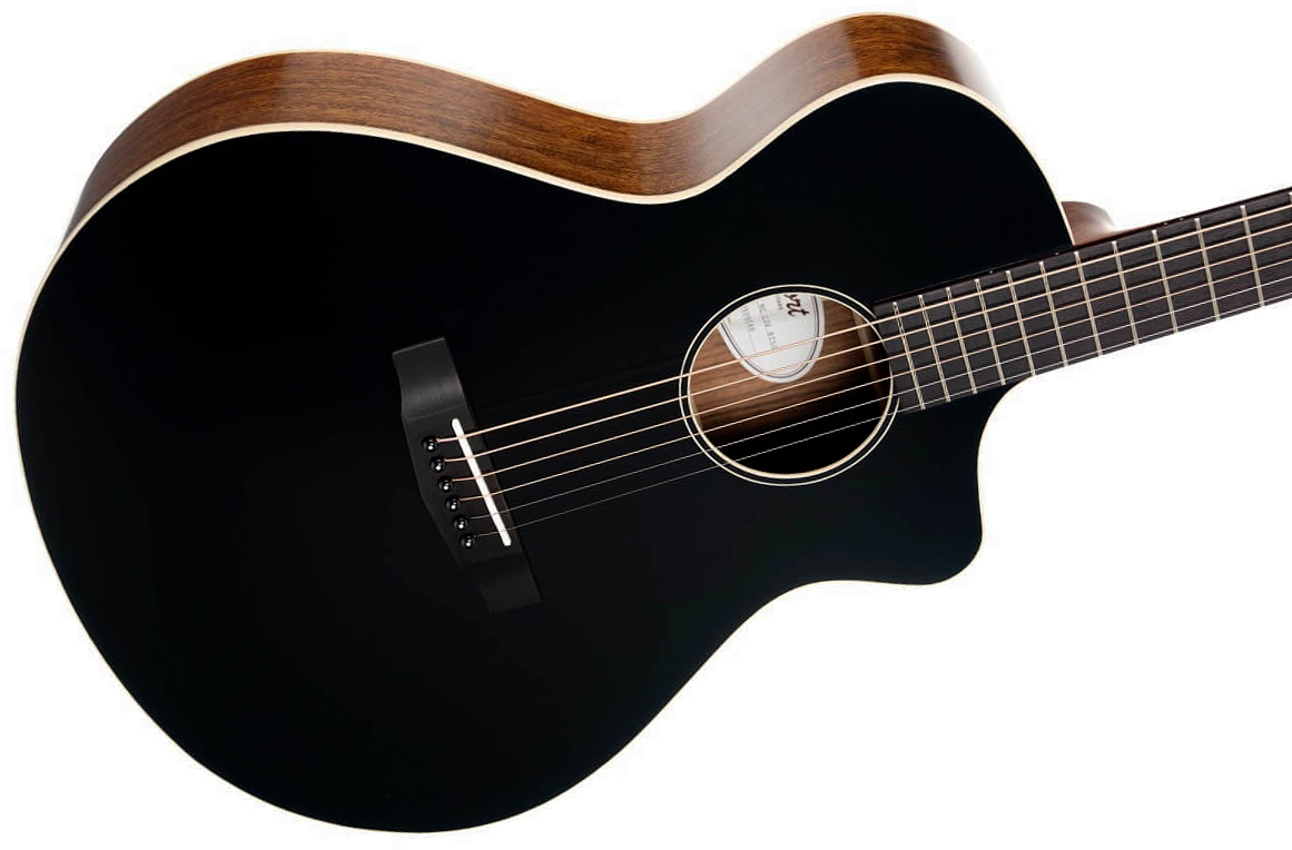 Cort Core-mc Ovangkol Concert Cw Cedre Ovangkol Rw - Black - Folk gitaar - Variation 2