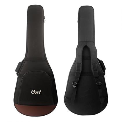 Cort Core Oc Spruce Om Cw Epicea Acajou Ova - Open Pore Trans Black - Elektro-akoestische gitaar - Variation 4