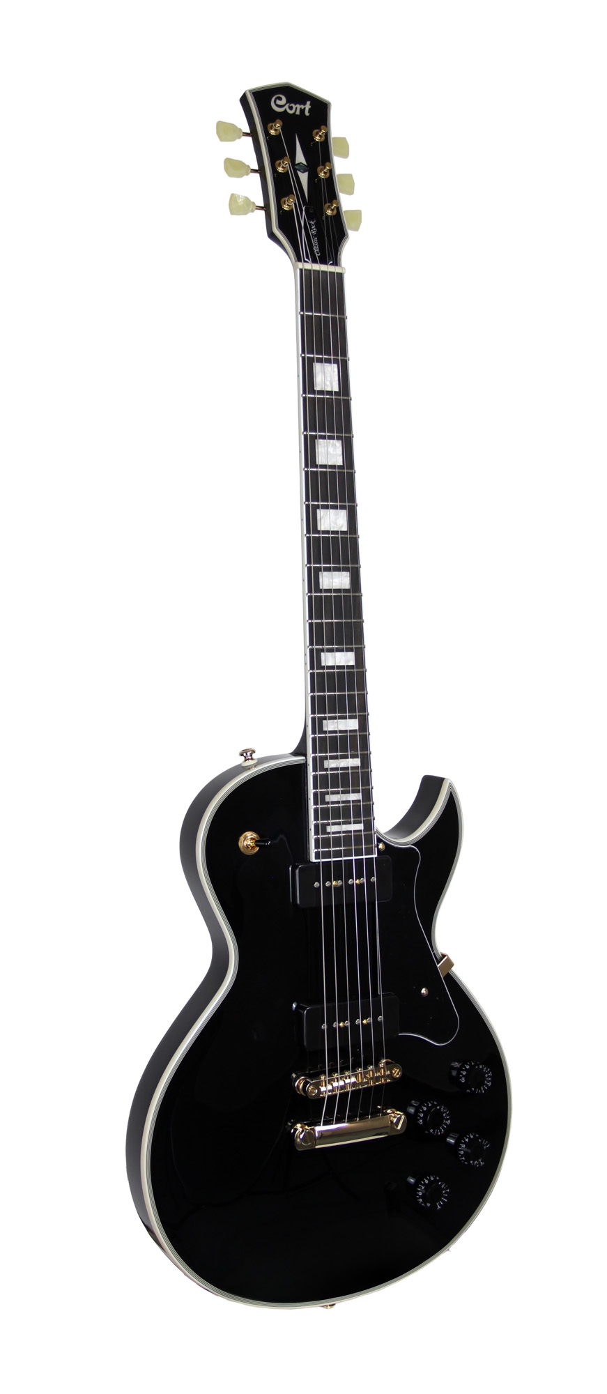 Cort Cr270 Ht P-90 Mi - Black - Single cut gitaar - Variation 3