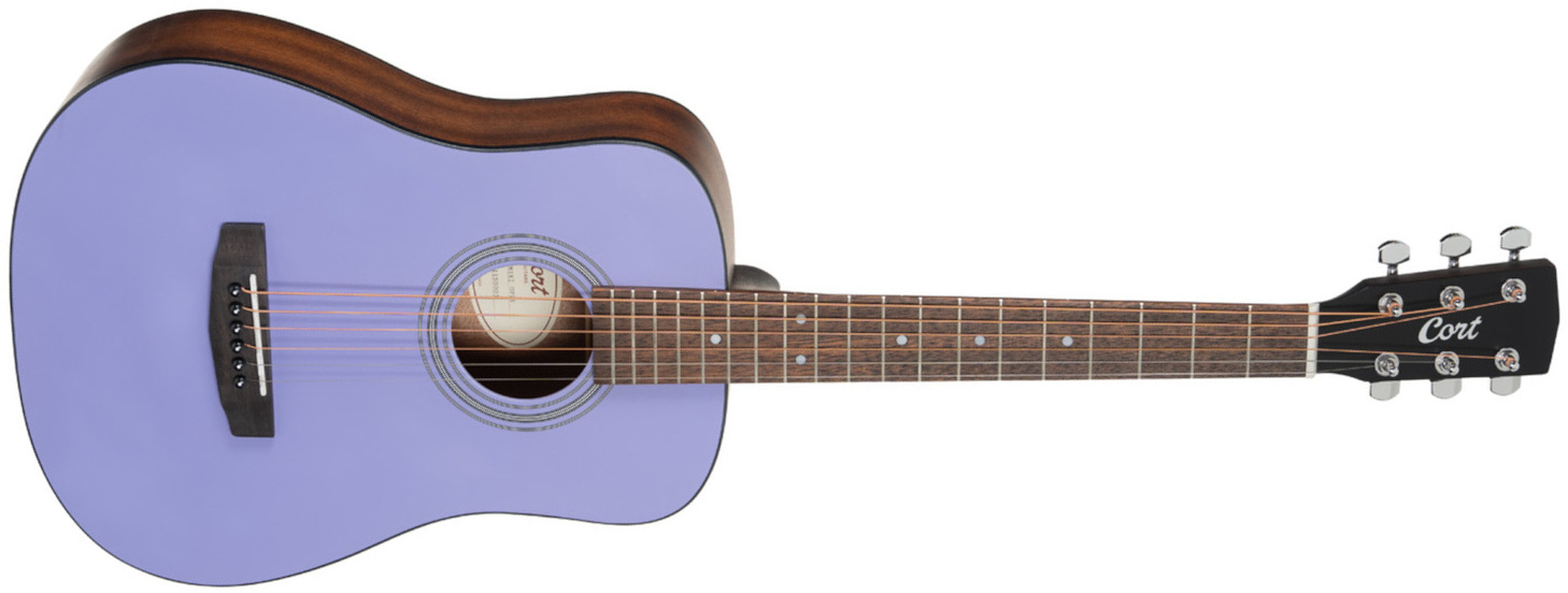Cort Ad Mini Op Epicea Acajou Mer - Lavender - Folk gitaar - Main picture