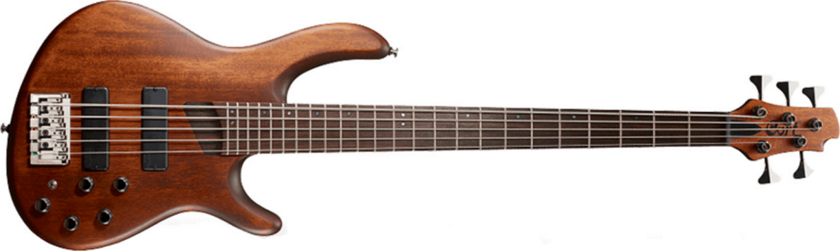 Cort B5 Plus Mh Opm Artisan 5-cordes Bartonini Rw - Open Pore Mahogany - Solid body elektrische bas - Main picture